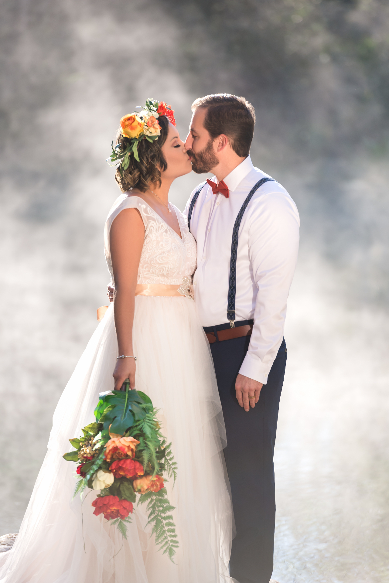 Misty portrait at springs