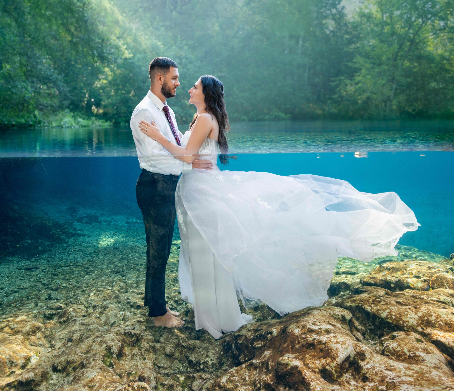 Dramatic elopement landscape